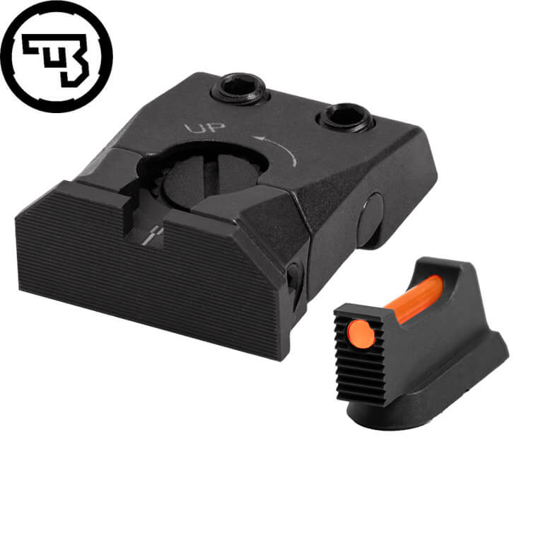 CZ Shadow 2, CZ 75 SP-01 Shadow adjustable sight set with fiber optics | type C