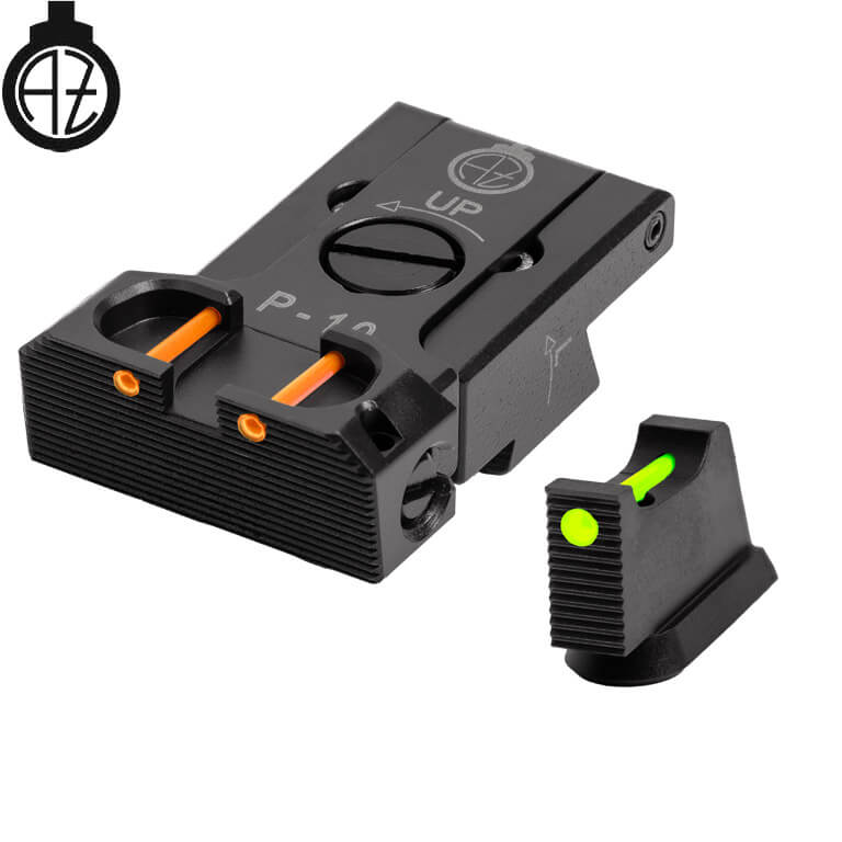 CZ P-10 adjustable sight set with fiber optics | type B