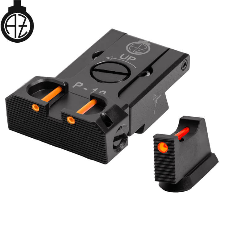 CZ P-10 adjustable sight set with fiber optics | type B