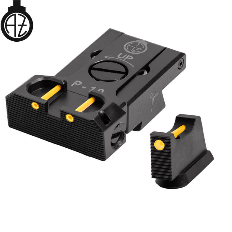 CZ P-10 adjustable sight set with fiber optics | type B