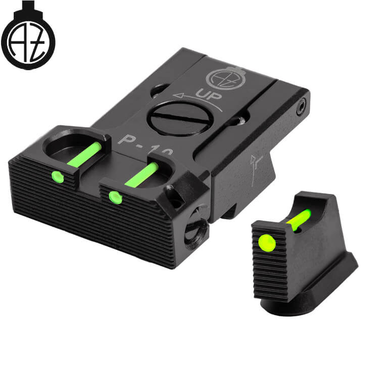CZ P-10 adjustable sights | fiber optic B