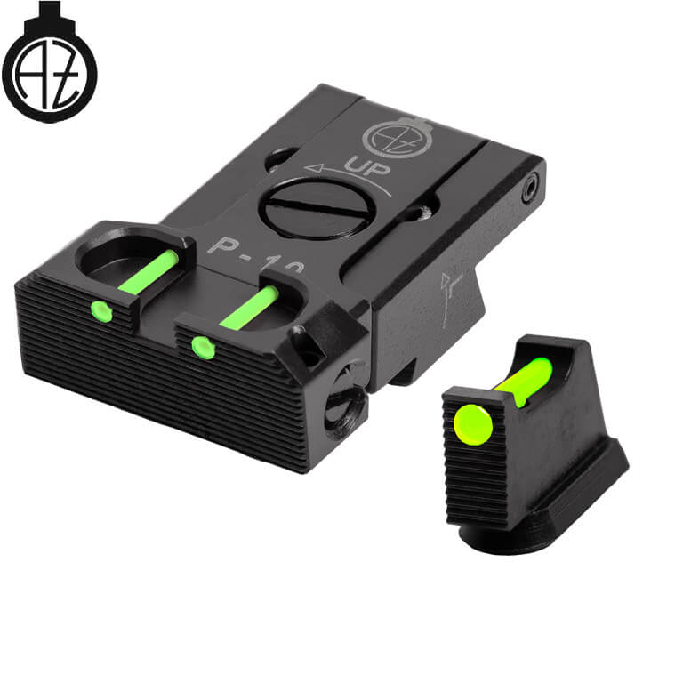 CZ P-10 adjustable sights | fiber optic B