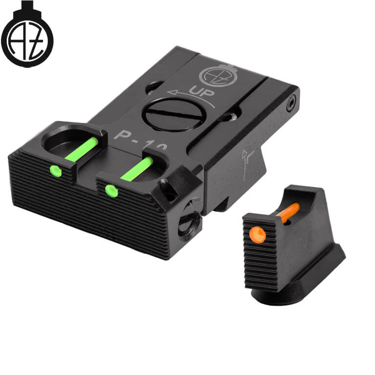 CZ P-10 adjustable sights | fiber optic B