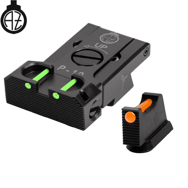 CZ P-10 adjustable sights | fiber optic B