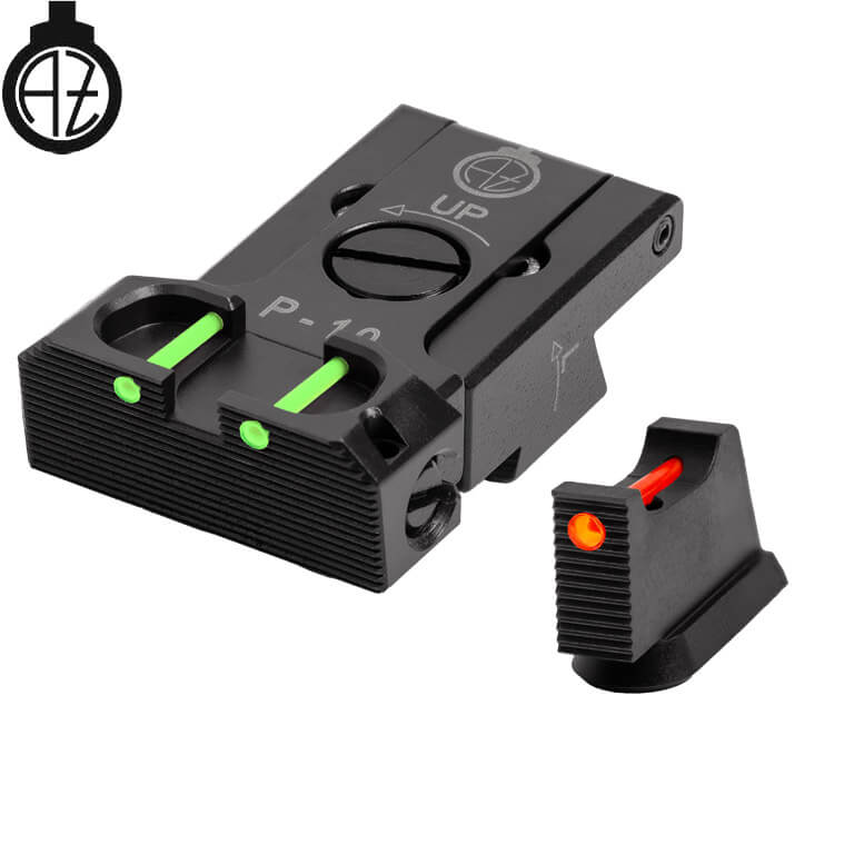 CZ P-10 adjustable sights | fiber optic B