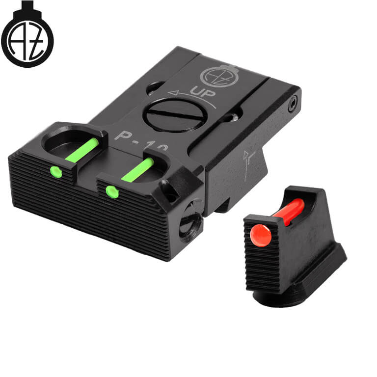 CZ P-10 adjustable sights | fiber optic B
