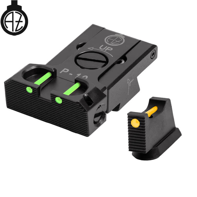 CZ P-10 adjustable sights | fiber optic B