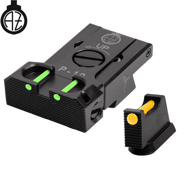 CZ P-10 adjustable sights | fiber optic B