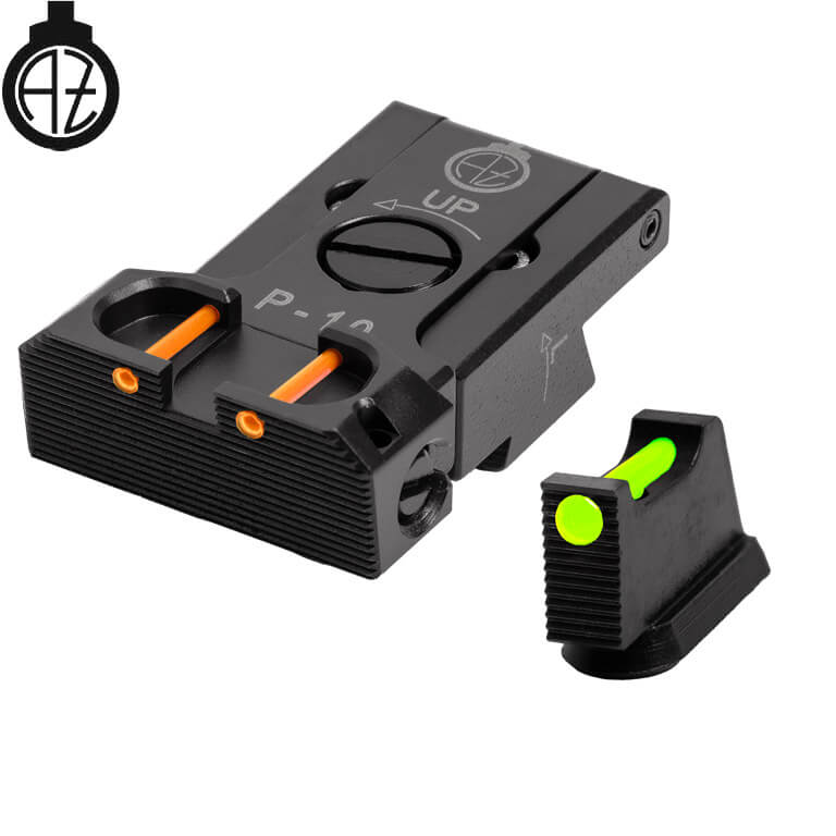 CZ P-10 adjustable sights | fiber optic B