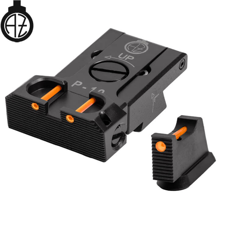CZ P-10 adjustable sights | fiber optic B