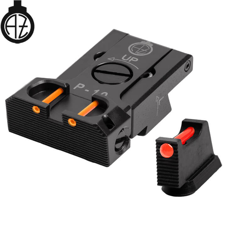 CZ P-10 adjustable sights | fiber optic B