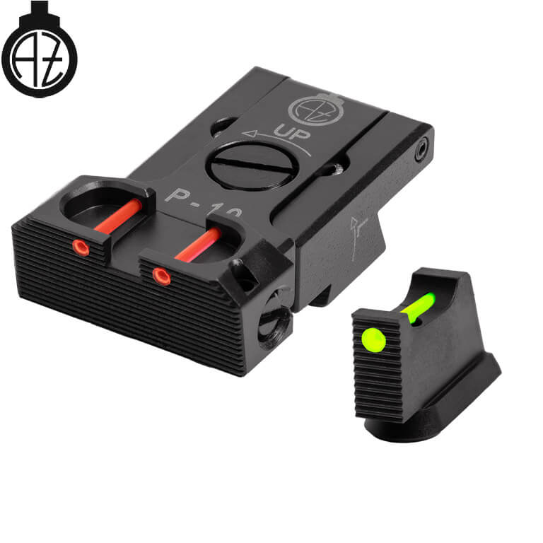 CZ P-10 adjustable sights | fiber optic B