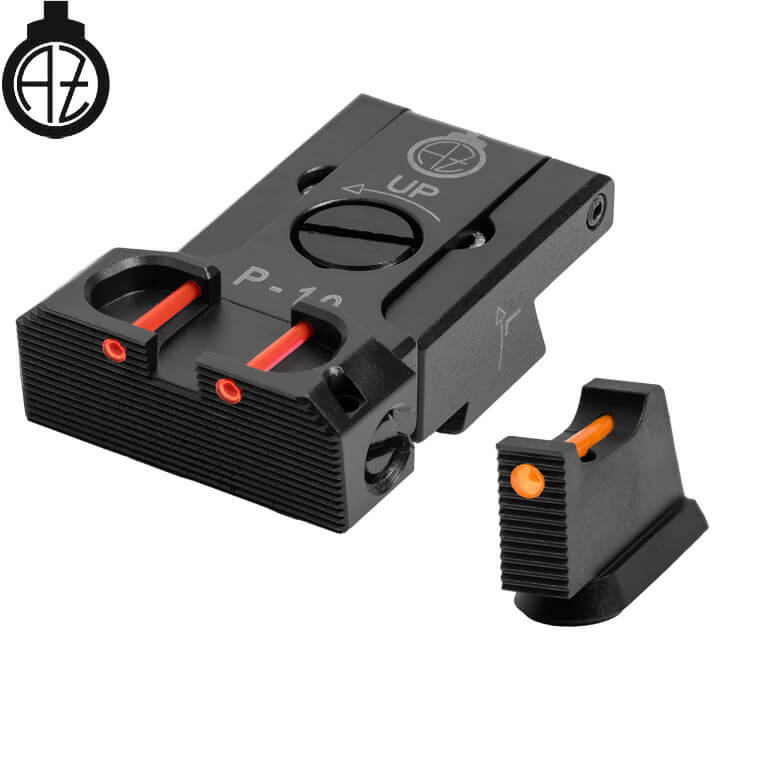 CZ P-10 adjustable sights | fiber optic B