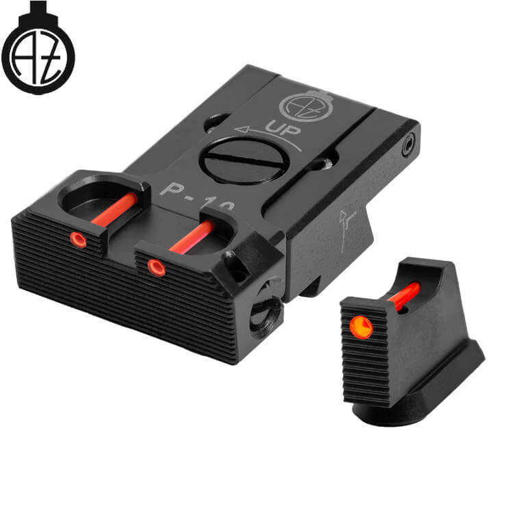 CZ P-10 adjustable sights | fiber optic B