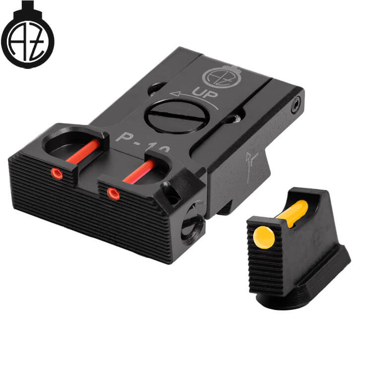 CZ P-10 adjustable sights | fiber optic B