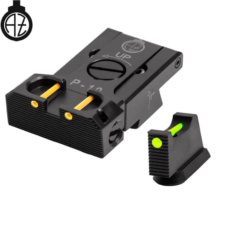 CZ P-10 adjustable sights | fiber optic B