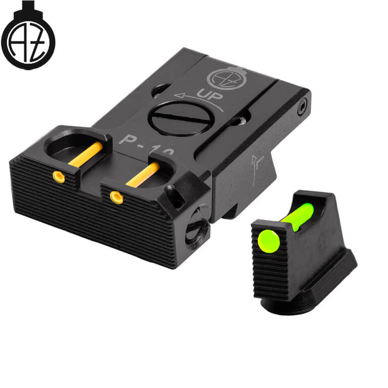 CZ P-10 adjustable sights | fiber optic B