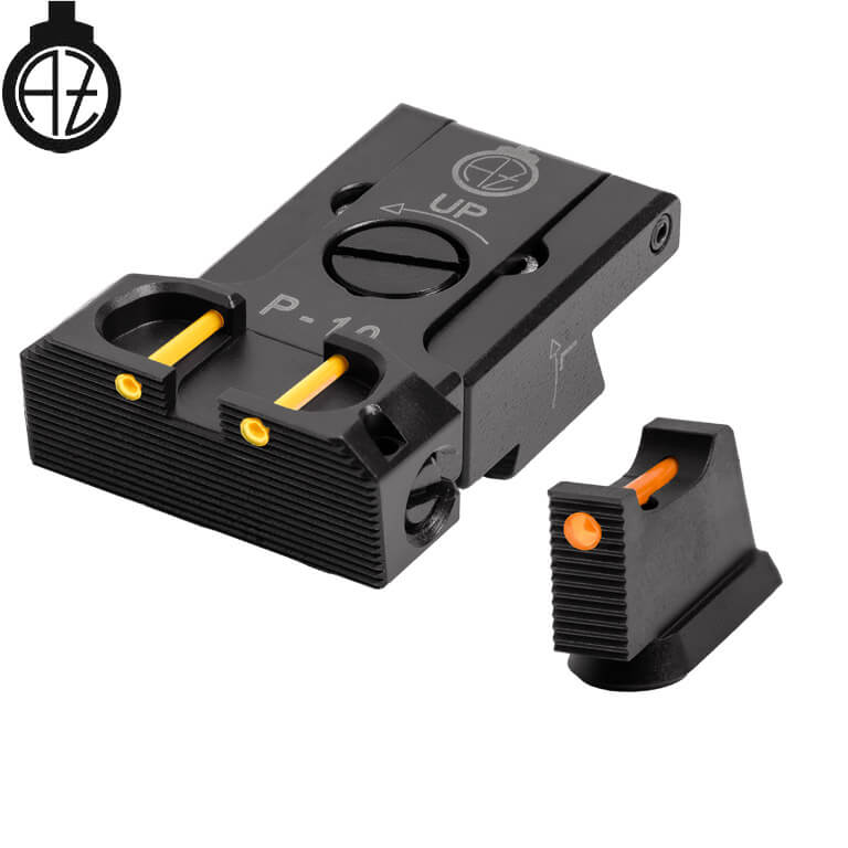 CZ P-10 adjustable sights | fiber optic B