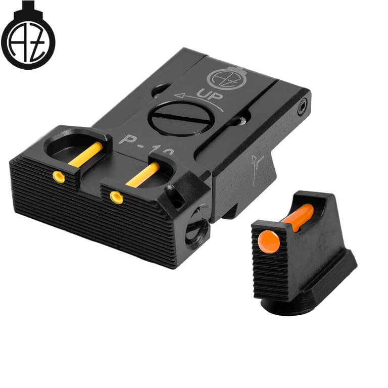 CZ P-10 adjustable sights | fiber optic B