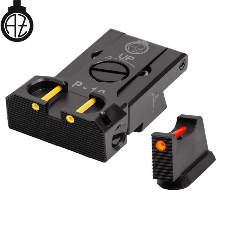 CZ P-10 adjustable sights | fiber optic B