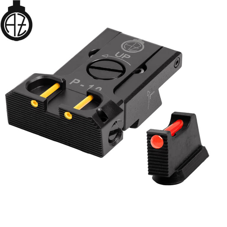 CZ P-10 adjustable sights | fiber optic B