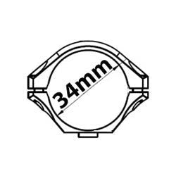 Rifle scopes with 34 mm diameter