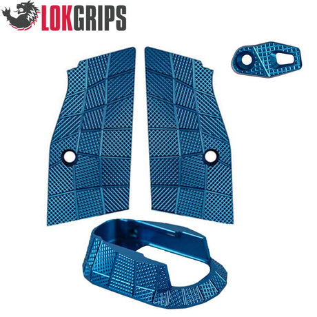 CZ Shadow 2 alu Gridlok set - magwell + grips + button