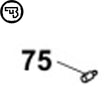 CZ Bren 2 pin of slide stop spring | part #75