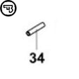 CZ P-10 trigger safety pin | part #34