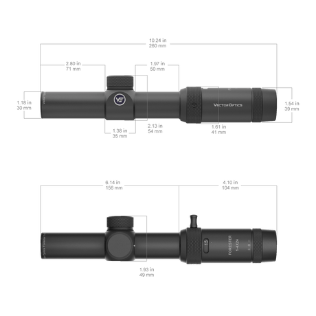 Vector Optics Forester 1-4x24SFP rifle scope Vector Optics