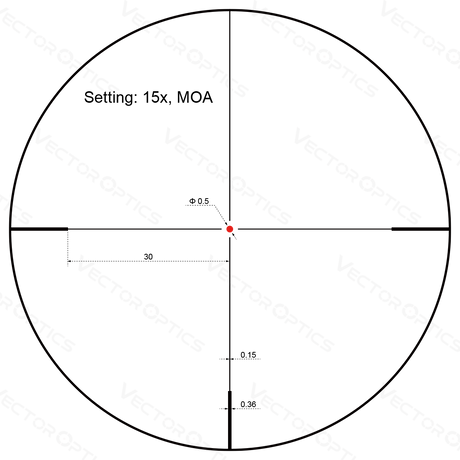 Vector Optics Forester 3-15x50SFP rifle scope Vector Optics