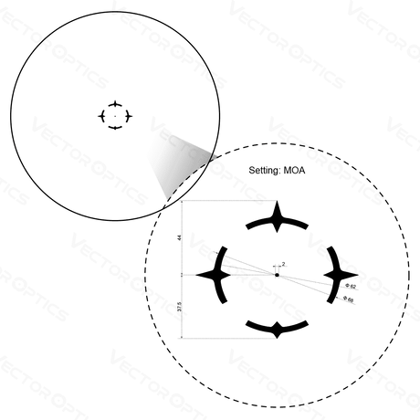 Vector Optics Paragon 1x16 ultra compact rifle scope Vector Optics