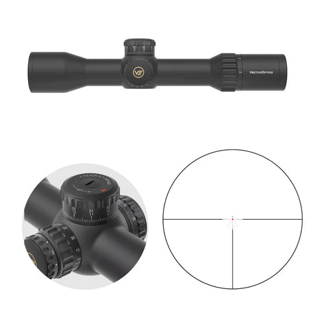 Vector Optics Continental x6 2-12x44 CTR MPVO riflescope