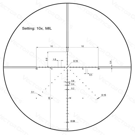 Vector Optics Veyron 10x44 SFP compact rifle scope Vector Optics
