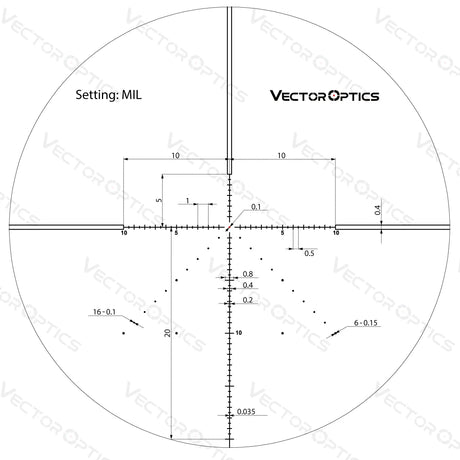 Vector Optics Veyron 6-24x44 IR First Focal Plane Illuminated rifle scope Vector Optics