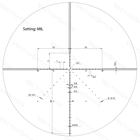 Vector Optics Veyron 4-16x44 IR First Focal Plane Illuminated rifle scope Vector Optics