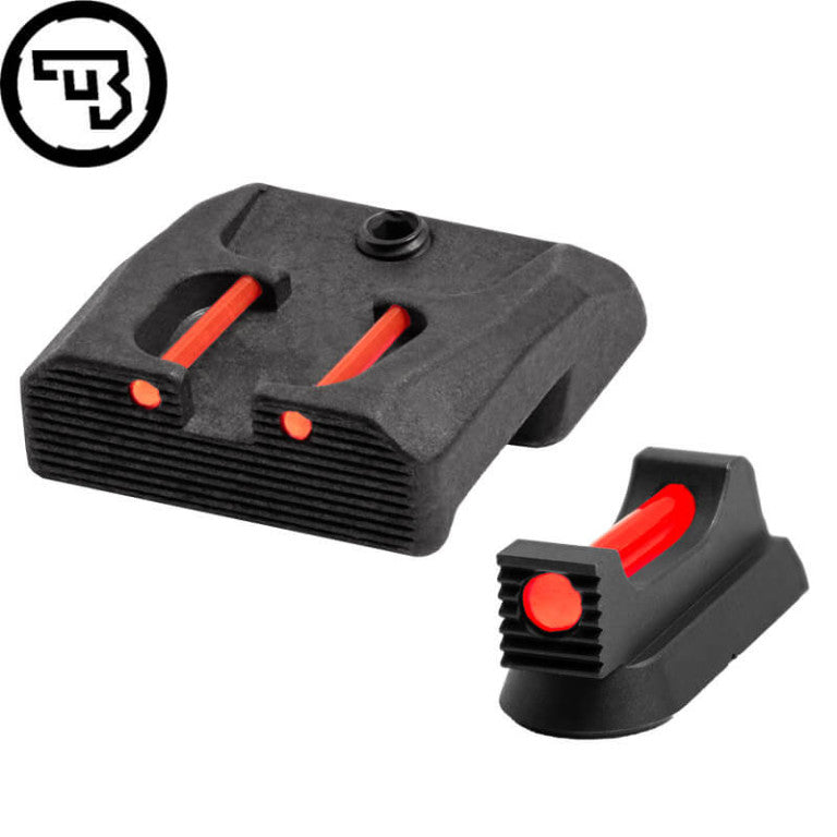 CZ 75B, CZ P-01, CZ 75 SP-01 fixed sight set with fiber optics | type B