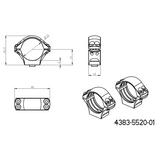 30mm scope rings | long Picatinny QD base JK-N