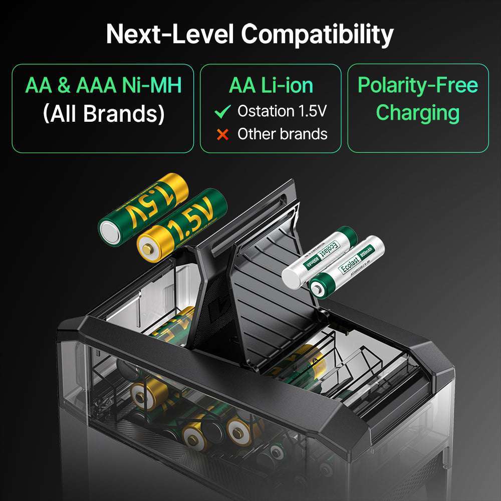 Olight Ostation 2 Pro | smart AA/AAA battery charger | 3-in-1